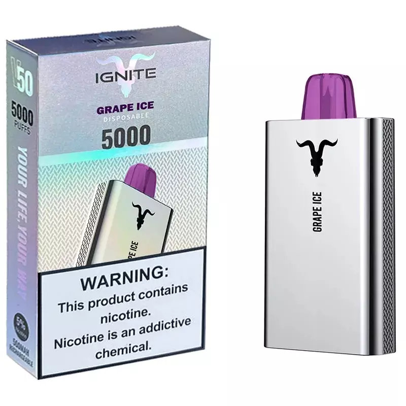 پاد یکبار مصرف ایگنایت انگور یخ IGNITE GRAPE ICE 5000