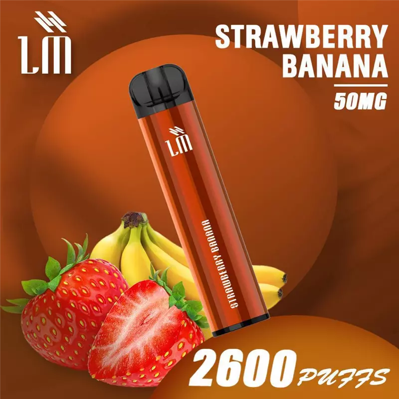 پاد یکبار مصرف ال ام توت فرنگی موز LM STRAWBERRY BANANA 2600